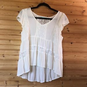 Lace flowy top